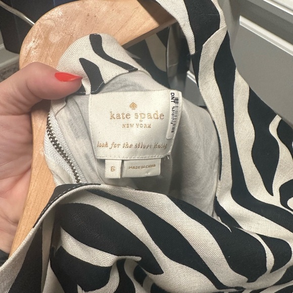 Kate Spade Black and White Zebra Print Dress - Picture 6 of 6